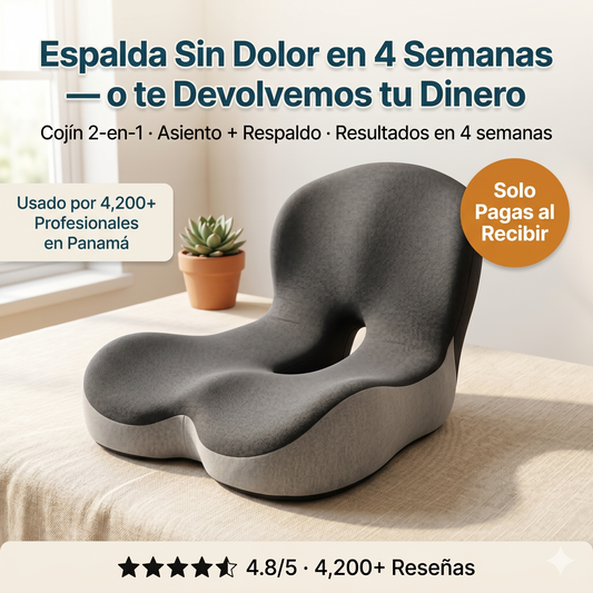 AeroSit™ - Cojín Ortopédico para Dolor de Coxis