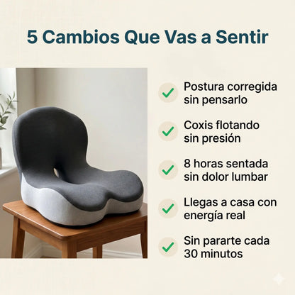 AeroSit™ - Cojín Ortopédico para Dolor de Coxis