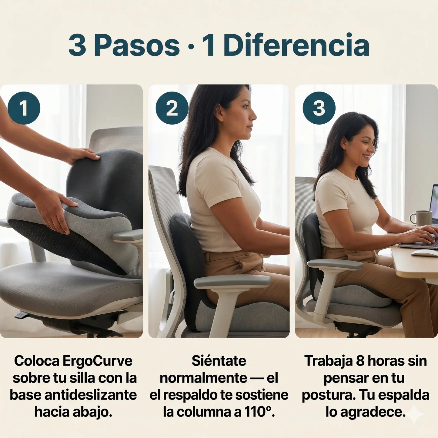 AeroSit™ - Cojín Ortopédico para Dolor de Coxis
