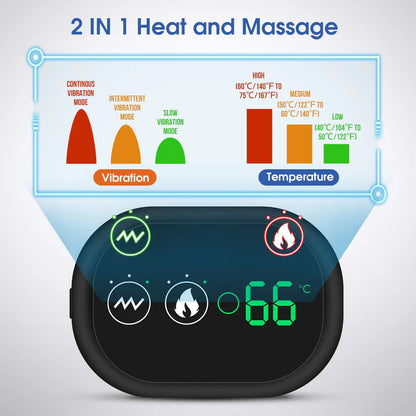 SHOPVÍA™ - Hombrera de Terapia Térmica y Masaje Vibratorio